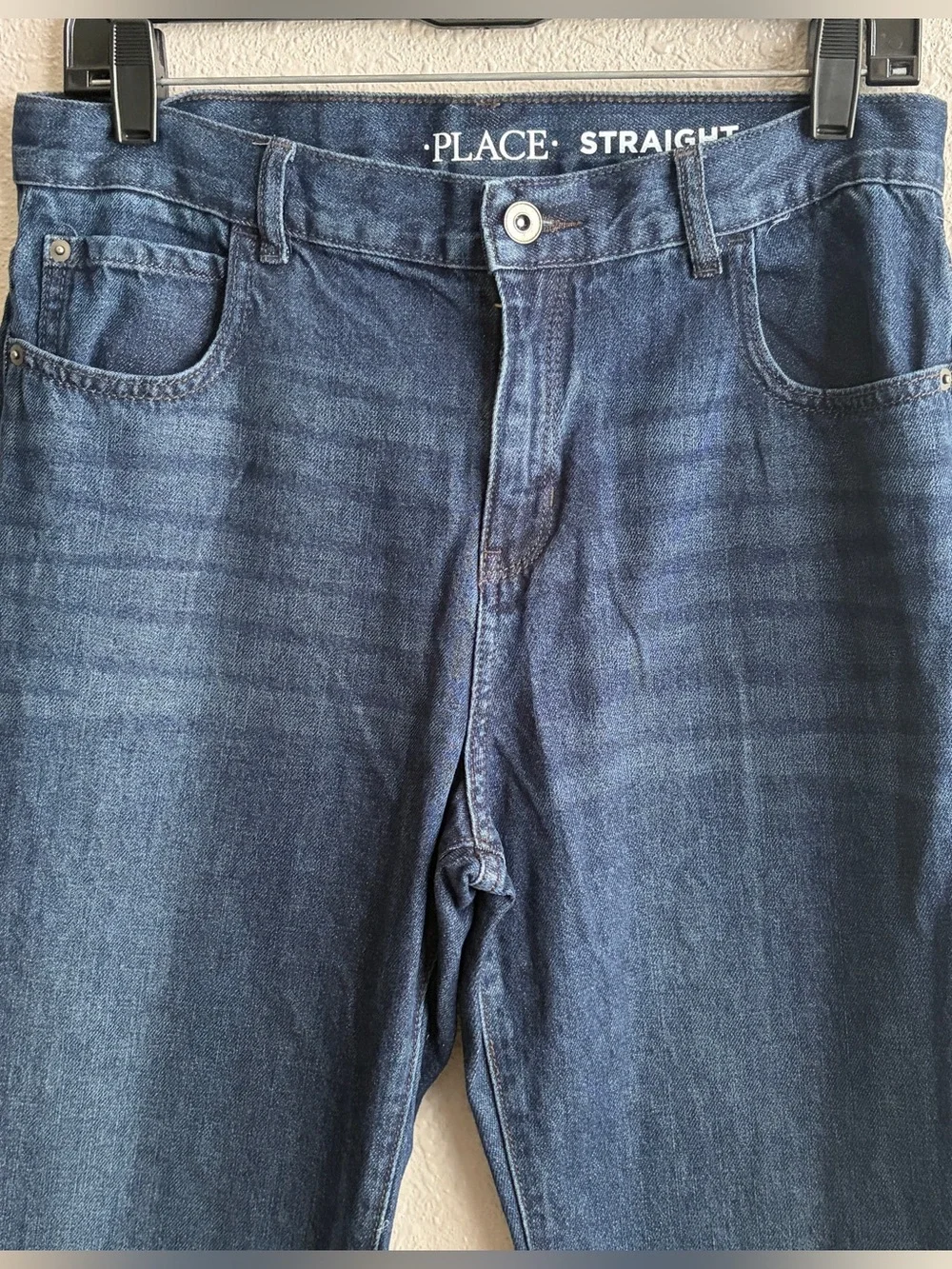 NEW Boys Children’s Place Straight Leg Dark Wash Jeans 16 Husky - NWT